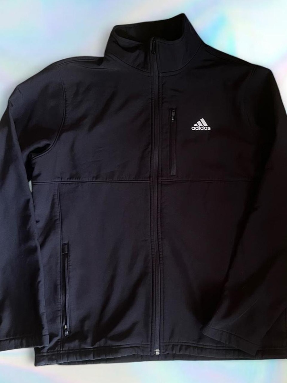 Adidas Men's Black Full-Zip Jacket